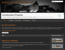 Tablet Screenshot of leben-im-mittelalter.net